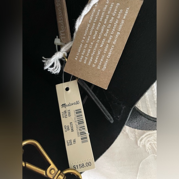 Black Madewell tote NEW WITH TAGS - Picture 2 of 3